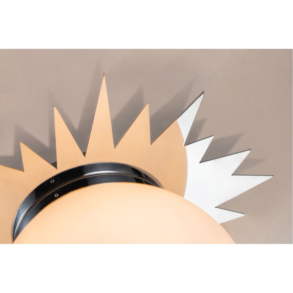 Soleil 3 Light PC Bath/Flush Mounts Ceiling Light in Polished Chrome